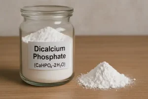 Dicalcium phosphate (DCP), also known as calcium hydrogen phosphate, is a calcium phosphate compound with the chemical formula CaHPO₄.