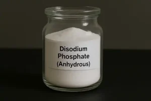 Disodium phosphate (anhydrous), also known as disodium hydrogen phosphate or sodium phosphate dibasic, is a versatile inorganic compound with the chemical formula Na₂HPO₄.

This white, odorless crystalline powder is widely used across food, pharmaceutical, and industrial applications due to its valuable buffering, emulsifying, and stabilizing properties.