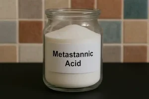 Metastannic acid is an inorganic compound of tin in its +4 oxidation state. It typically exists as a white or off-white amorphous powder and is generally produced as a hydrated form of tin dioxide. The compound is essentially insoluble in water but can dissolve in strong acids and alkalis.
